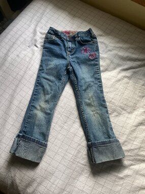 Levi Strauss Girls 5T Jeans - Some wear as shown
